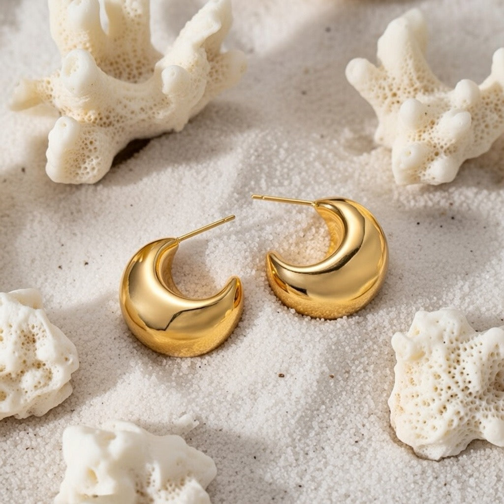 Inez ~ Gold Earrings image 3