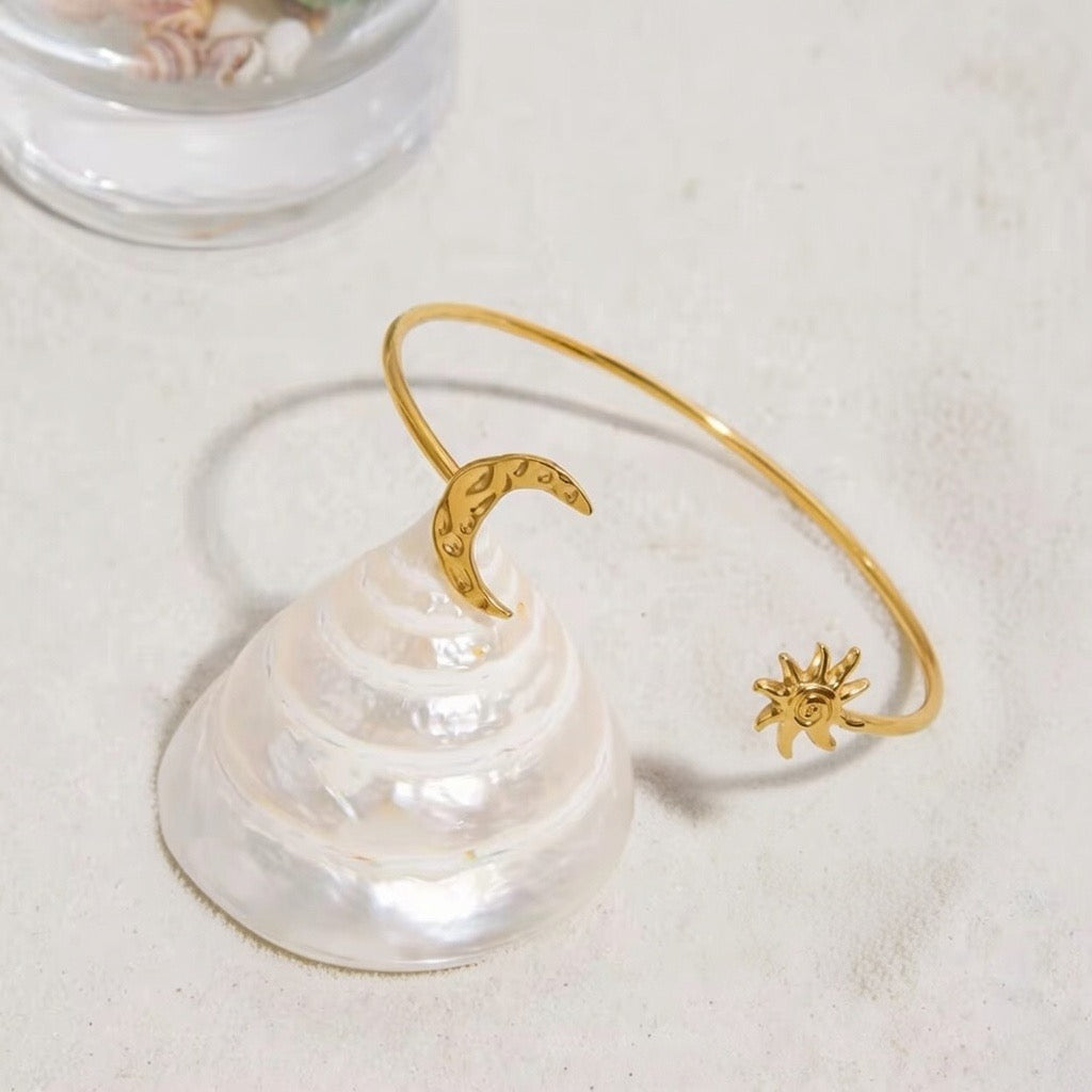 Luna ~ Sun and Moon bangle image 2