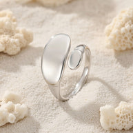 Dotti ~ Silver Abstract ring image 3