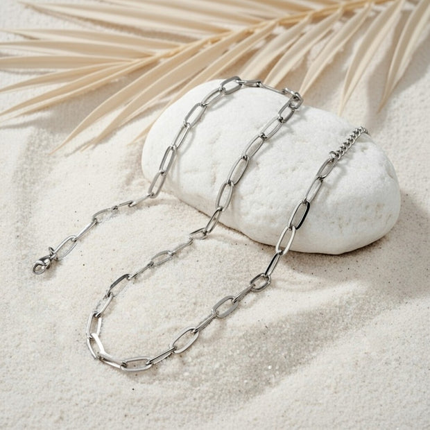Francesca ~ Silver chain link necklace image 1