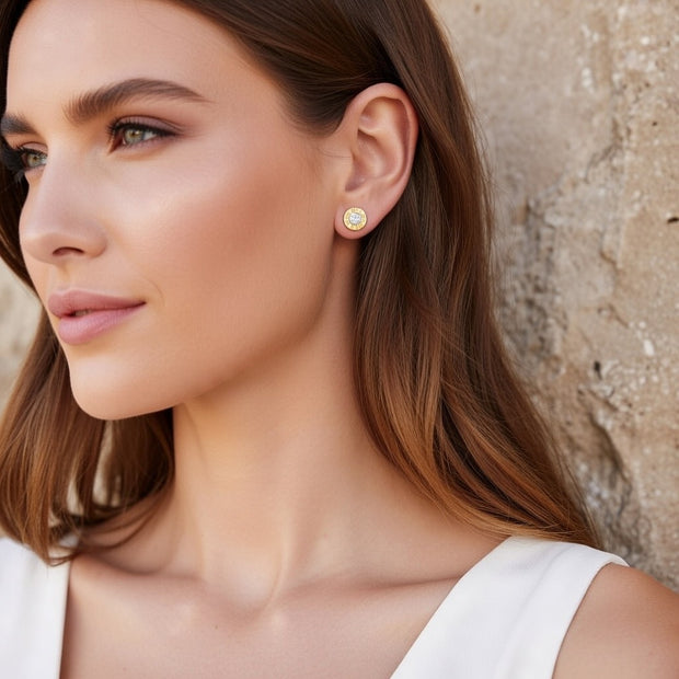Lennie ~ Roman numeral studs image 0