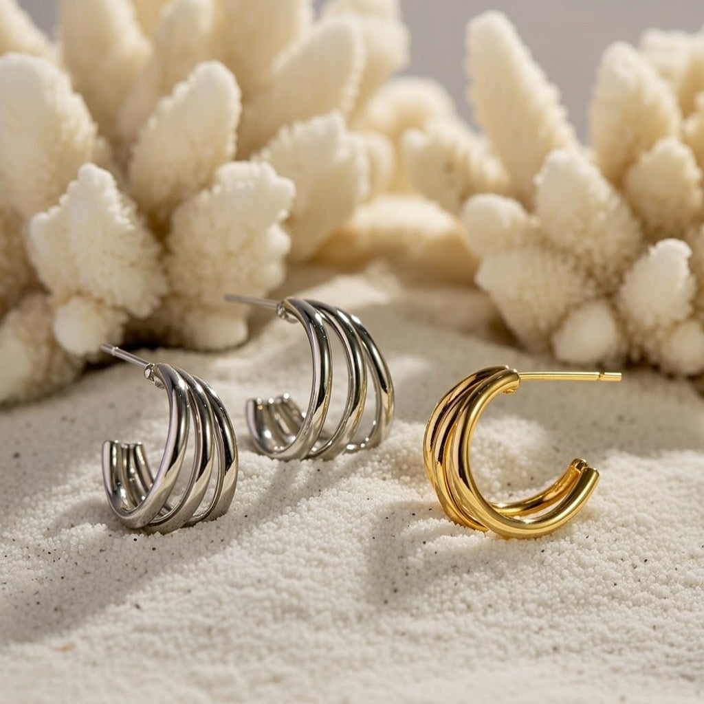 Haven ~ Gold Statement hoops image 6