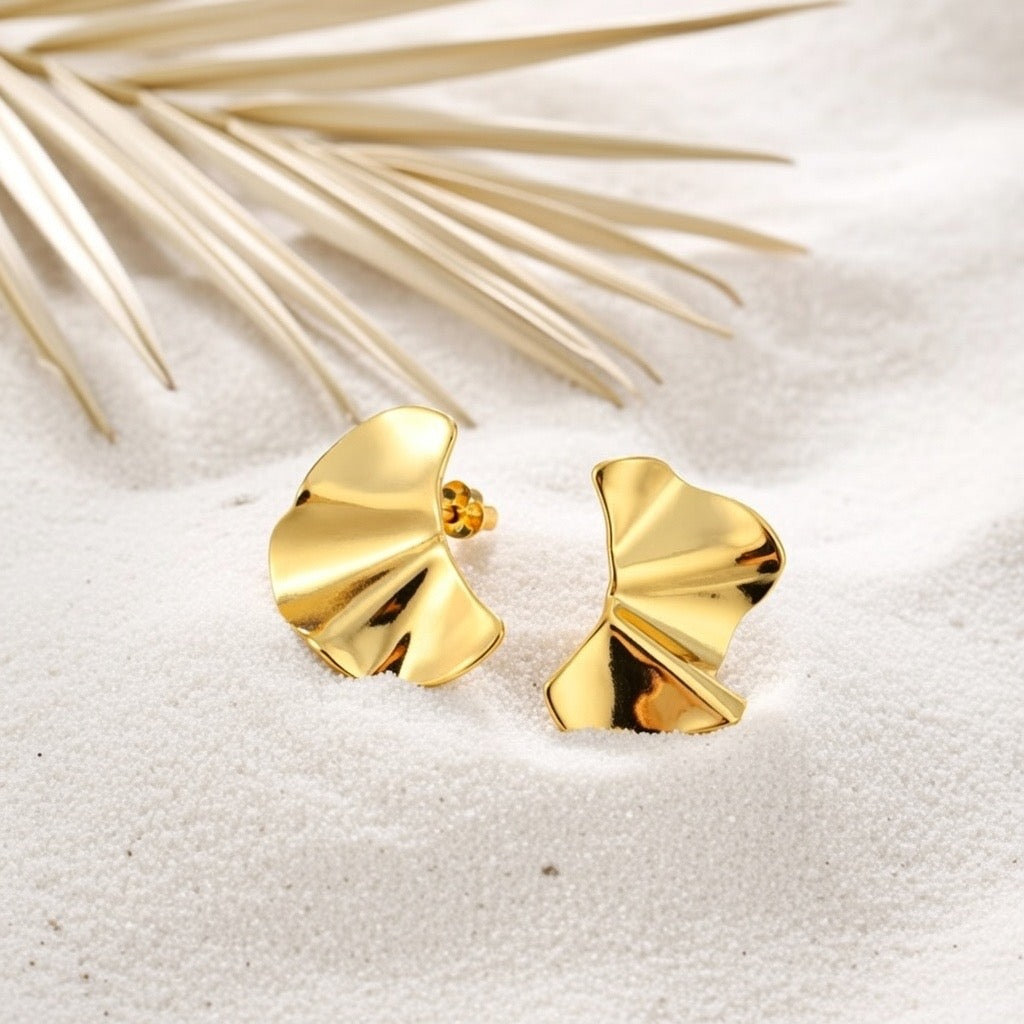Amora ~ Gold bold earrings image 4