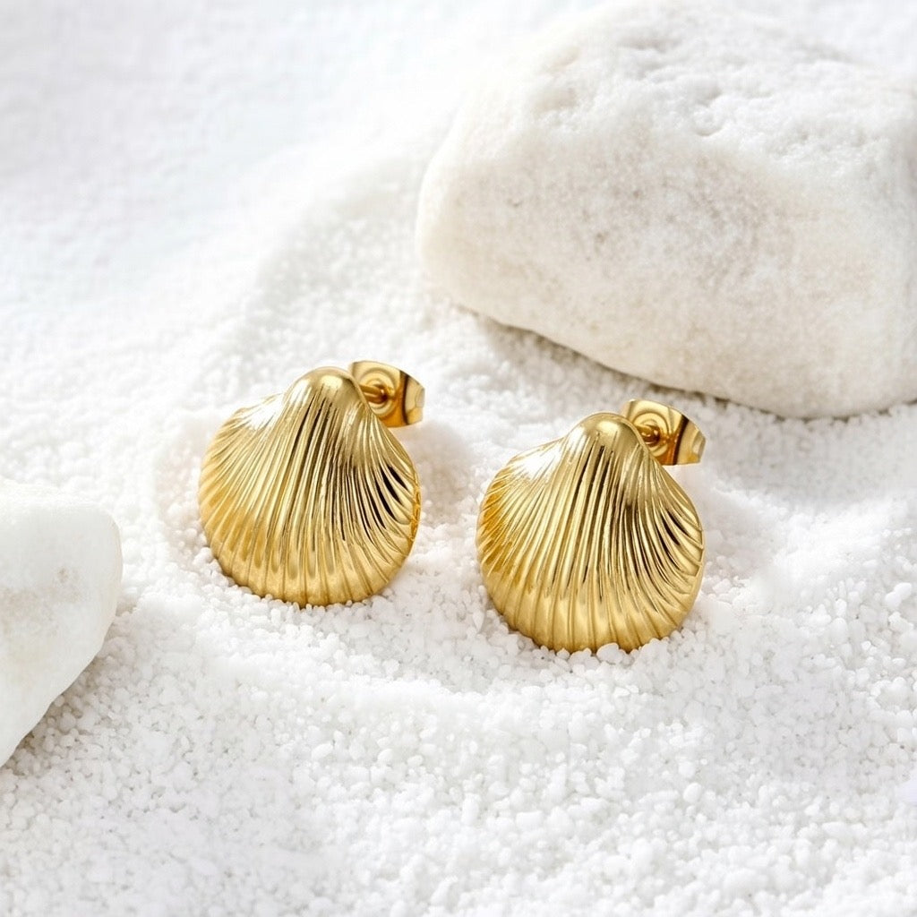 Santorini ~ Seashell earrings image 2