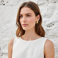 Amora ~ Gold bold earrings image 0