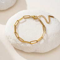 Arabella ~ Gold cuban link bracelet image 3