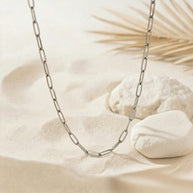 Francesca ~ Silver chain link necklace image 0