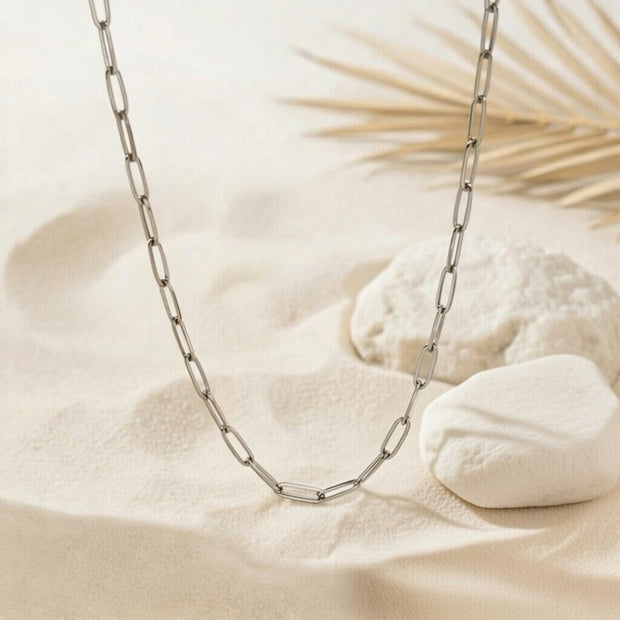 Francesca ~ Silver chain link necklace image 0