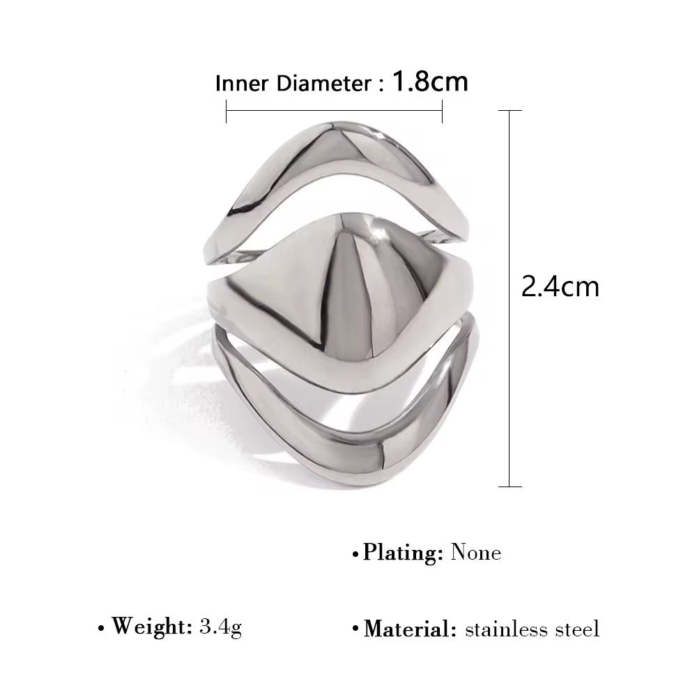 Vienna ~ Silver ring image 6