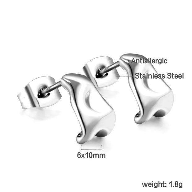 Brielle ~ Silver dainty earrings image 1