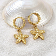 Addy ~ Huggie starfish earrings image 5