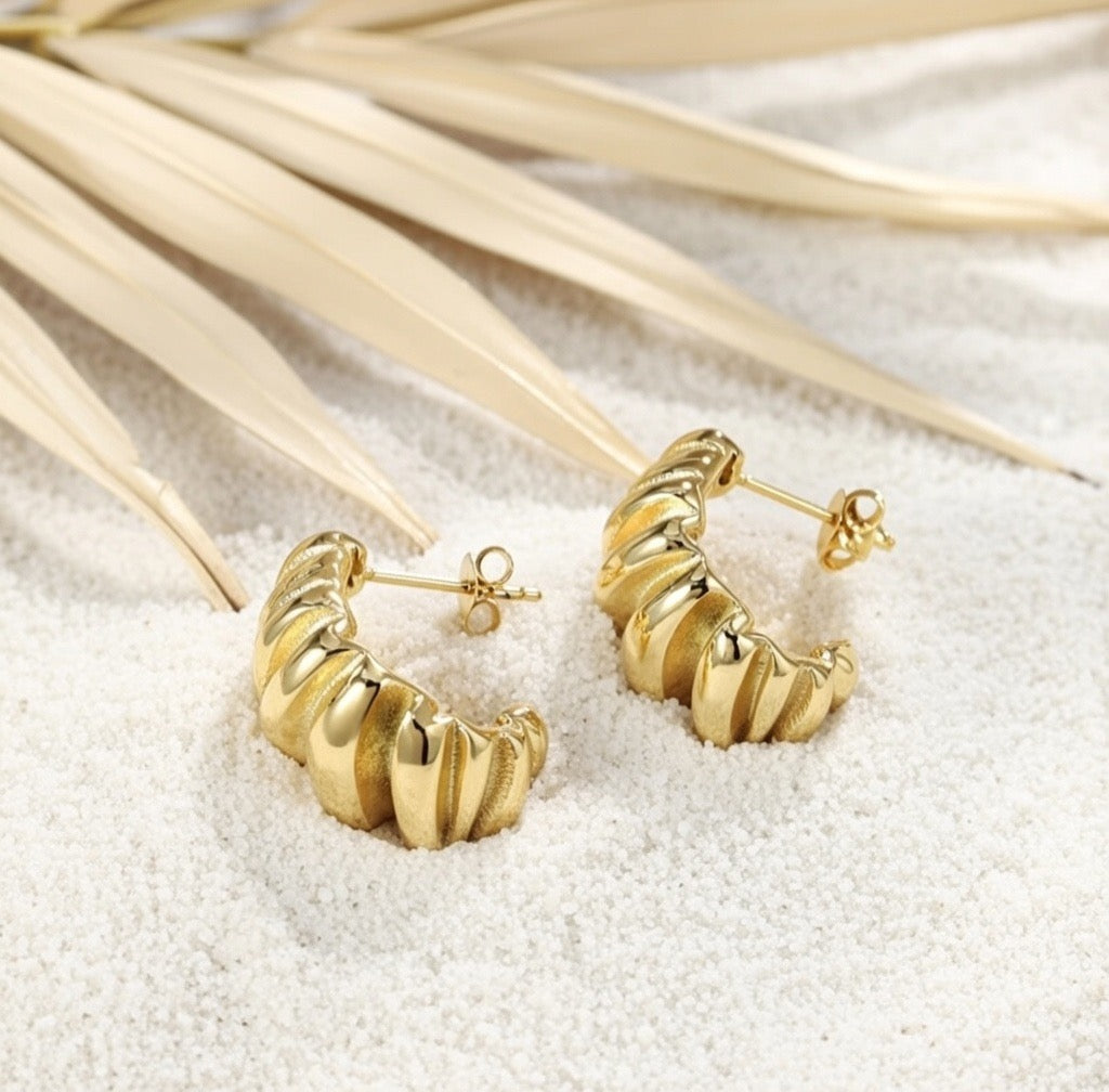 Larni ~ Textured hoops image 1