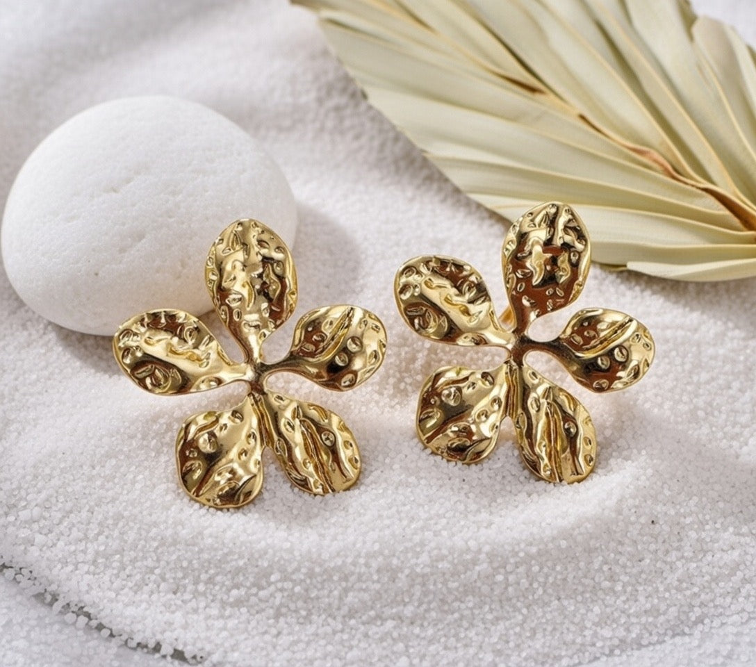 Mariah ~ Large island flower earrings image 4