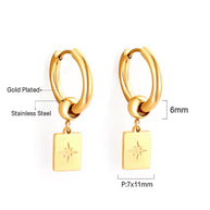 Rosie ~ Starburst huggie earrings image 6
