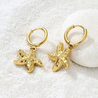 Addy ~ Huggie starfish earrings image 3