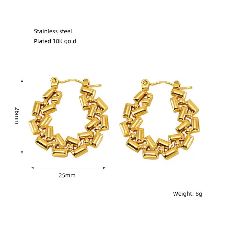 Bridie ~ Gold Hoops image 6