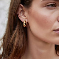 Jaxie ~ Gold Twist hoops gold image 0