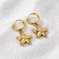 Addy ~ Huggie starfish earrings image 4