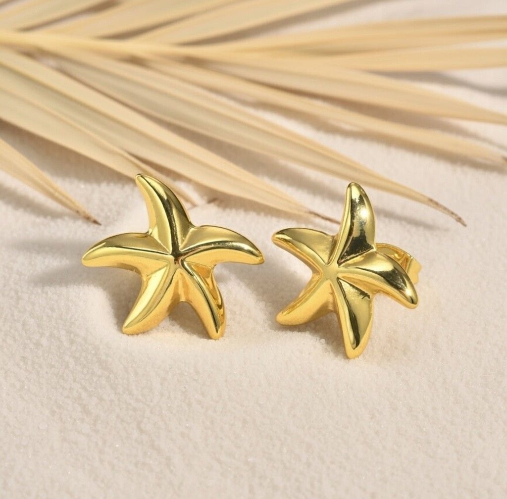 Lottie ~ small starfish earrings image 2