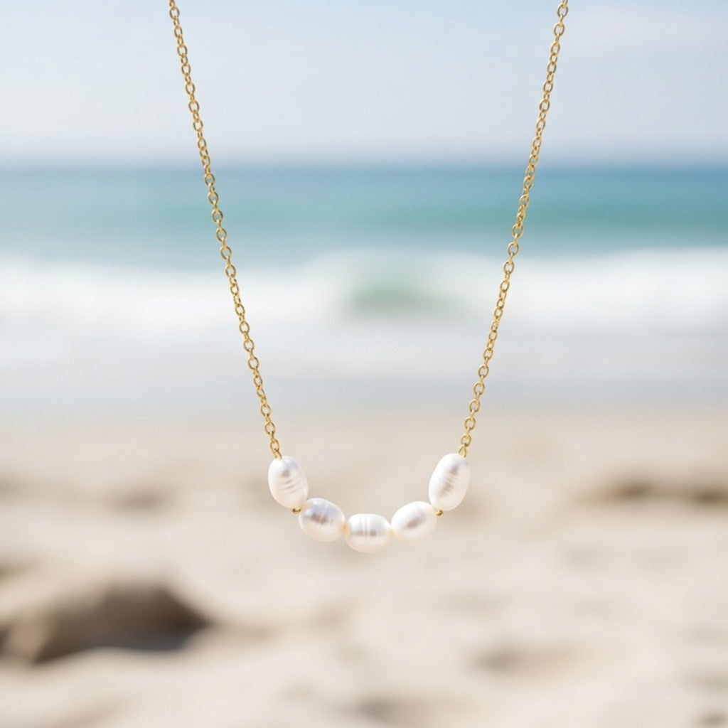 Mia ~ Dainty Freshwater Pearl Necklace image 8