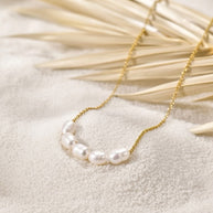 Mia ~ Dainty Freshwater Pearl Necklace image 2