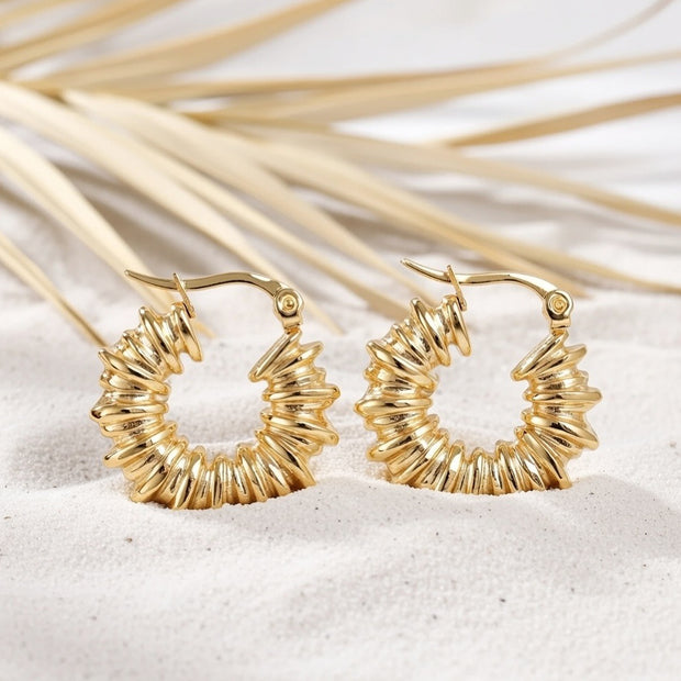 Ivy ~ Textured hoops image 1