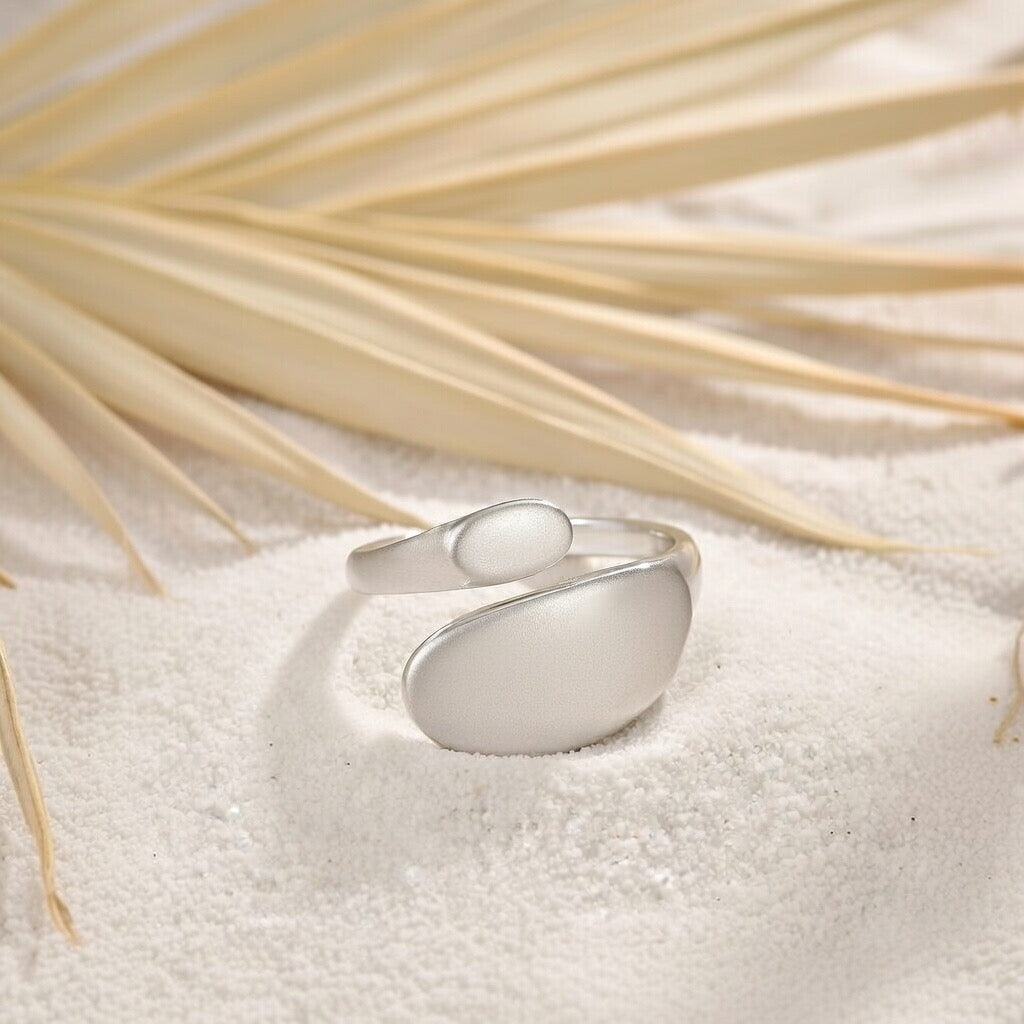 Dotti ~ Silver Abstract ring image 1