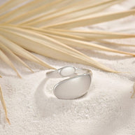 Dotti ~ Silver Abstract ring image 1