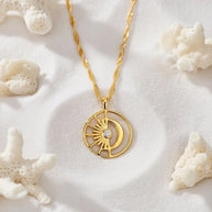 Paris ~ Sun & Moon necklace image 4
