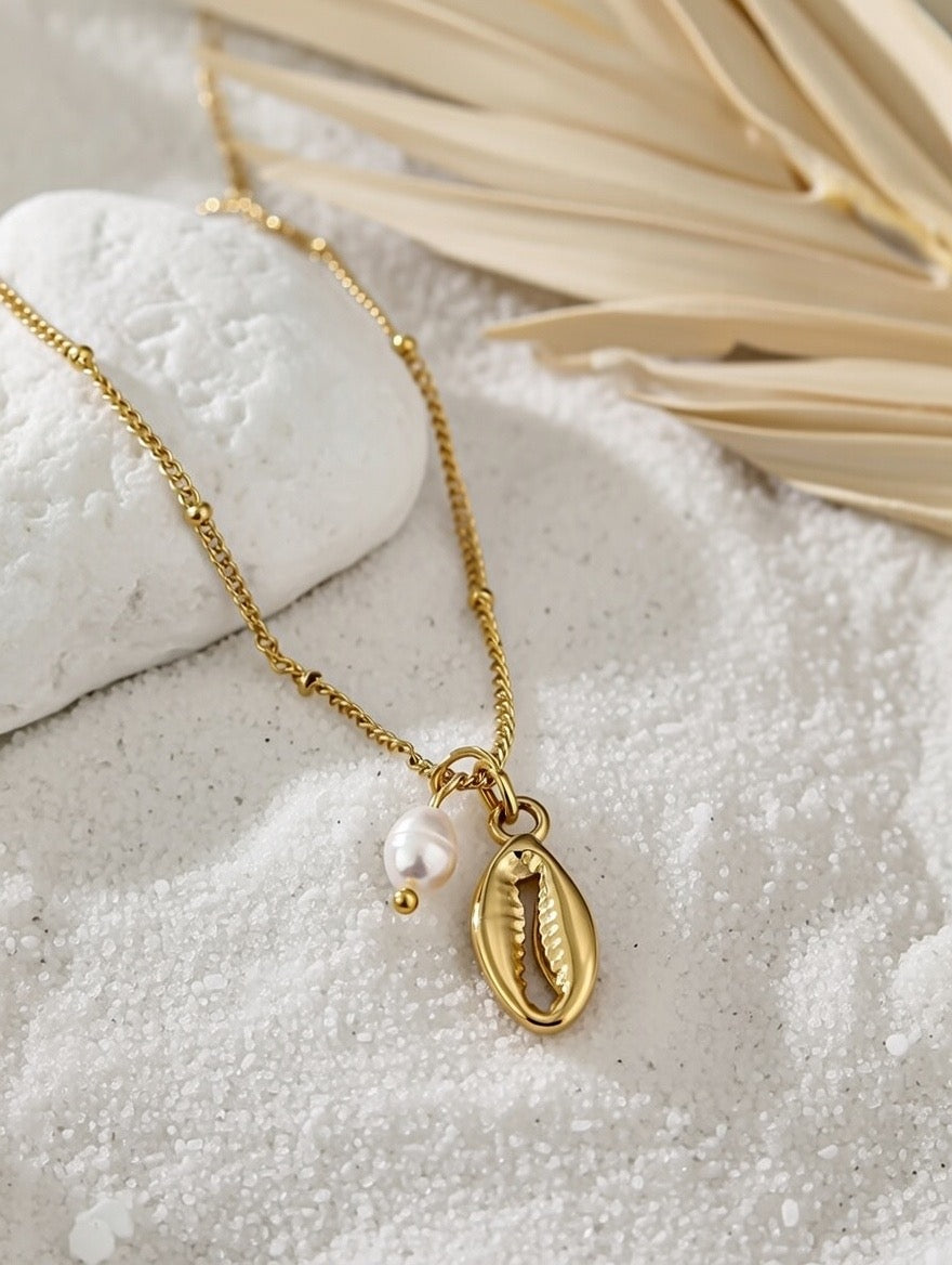 Audrey ~ Freshwater Pearl ocean necklace image 3