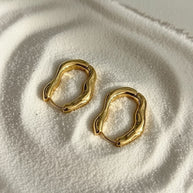 Izzy ~ Modern hoop Earrings image 5