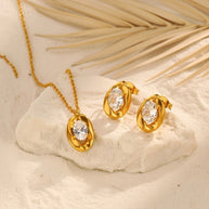 Olivia ~ CZ Pendant necklace image 7