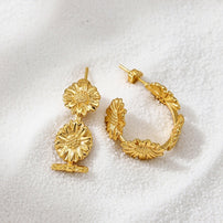 Tammy ~ sunflower earrings image 2