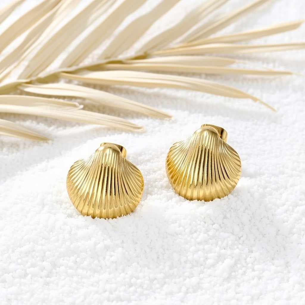Santorini ~ Seashell earrings image 1