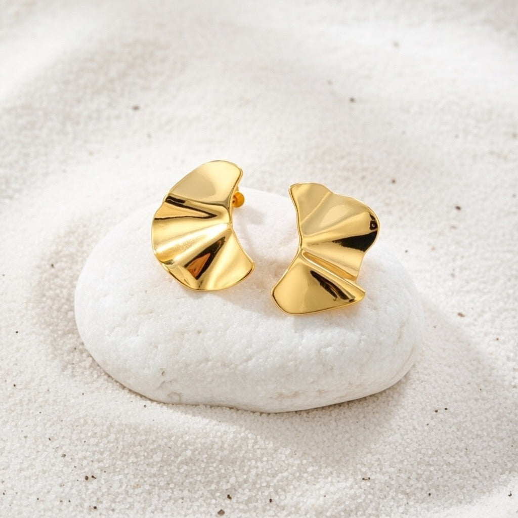 Amora ~ Gold bold earrings image 5