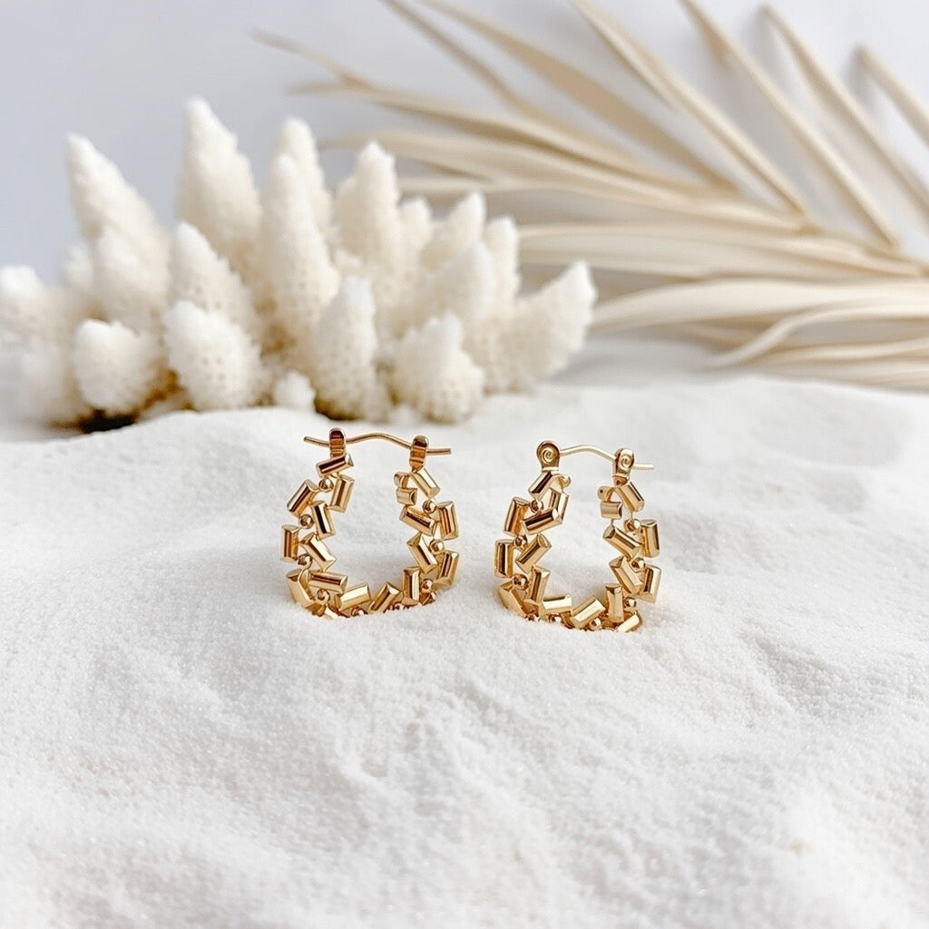 Bridie ~ Gold Hoops image 3