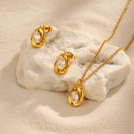 Halee ~ CZ Abstract earrings image 6