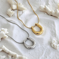 Zuri ~ Gold horseshoe necklace image 7