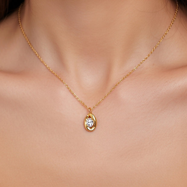 Olivia ~ CZ Pendant necklace image 1