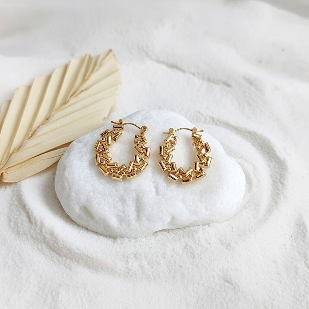 Bridie ~ Gold Hoops image 5
