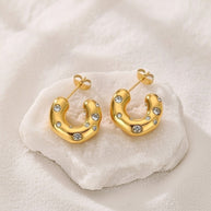 Jayde ~ Half hoop earrings image 3