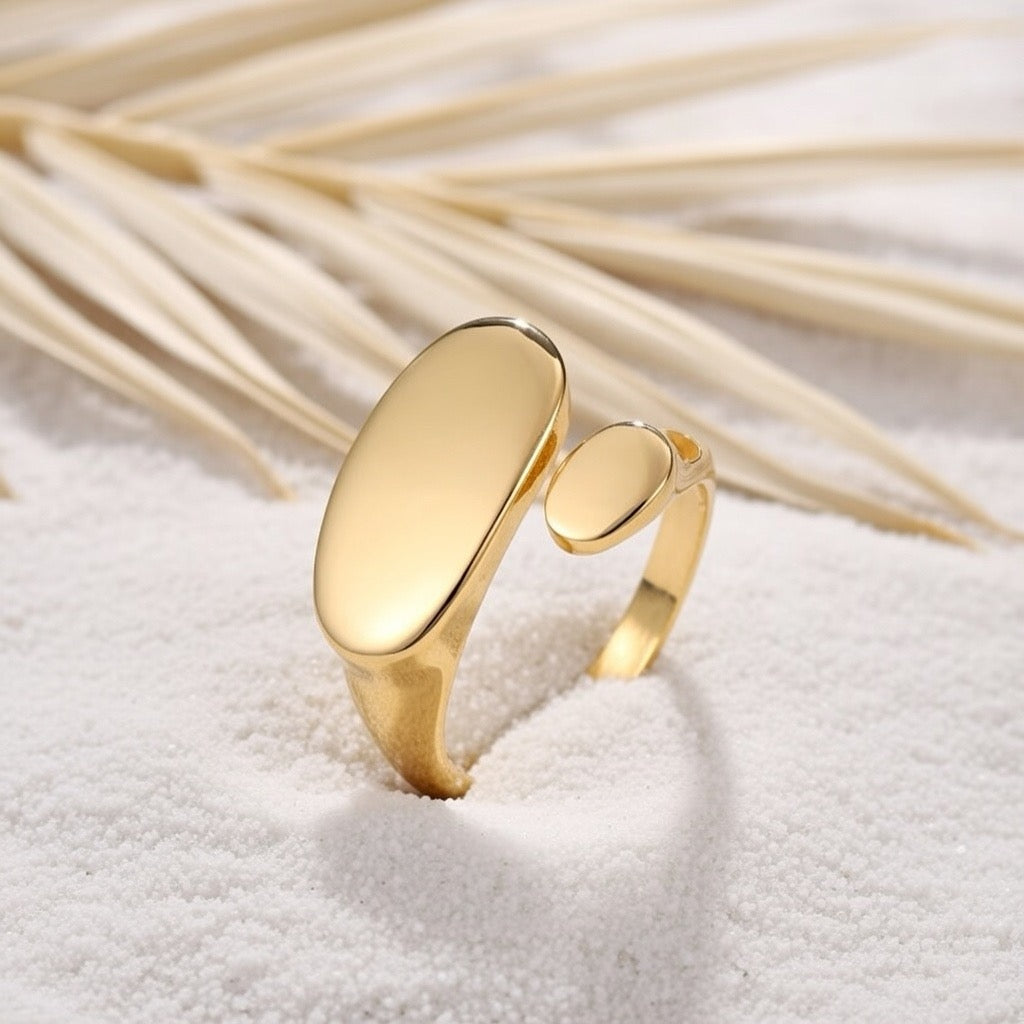 Dotti ~ Gold Abstract ring image 4