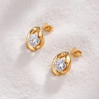 Halee ~ CZ Abstract earrings image 4