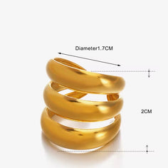 Ava ~ Gold Statement Ring image 8