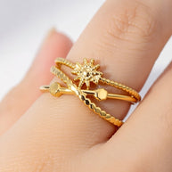 Thea ~ Adjustable Sun ring image 2