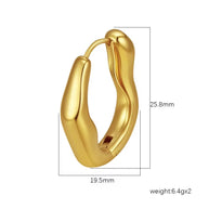 Izzy ~ Modern hoop Earrings image 6