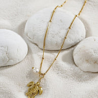 Quinney ~ Sea Turtle FreshwaterPearl necklace image 2