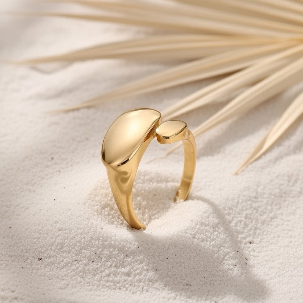 Dotti ~ Gold Abstract ring image 2