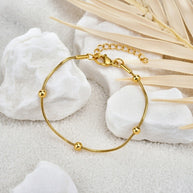 Lara ~ Gold ball bracelet image 2