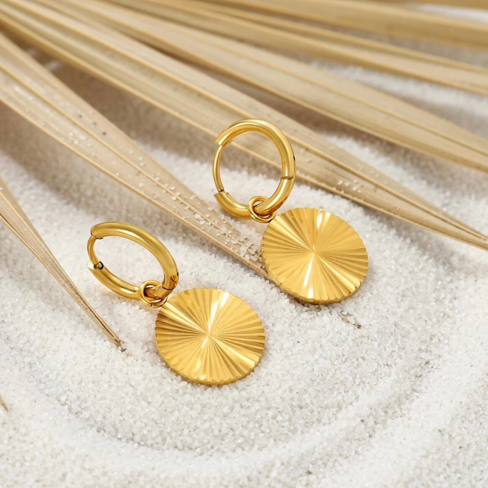 Solana ~ Hoop Dangle Earrings